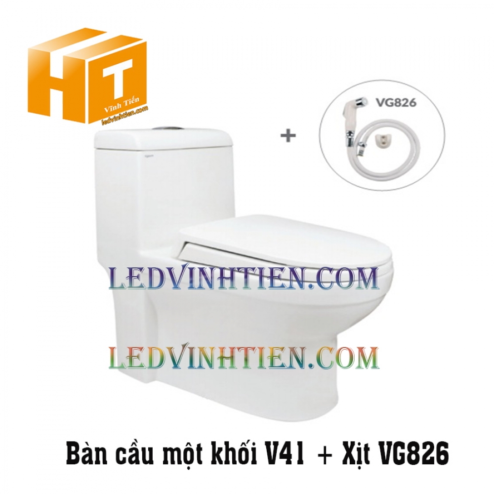 Bàn cầu 1 khối VIGLACERA V41