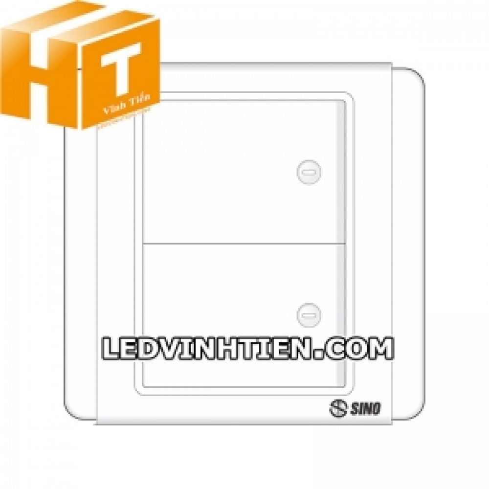 Công tắc đôi 1 chiều S66DN2 Sino Vanlock