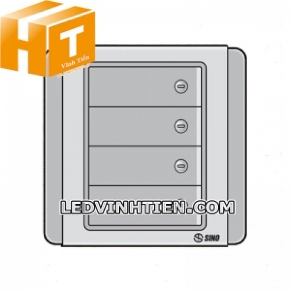 Công tắc bốn 1 chiều S66DGN4 Sino