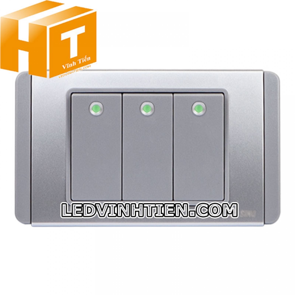 Công tắc ba 1 chiều S68DG3 Sino