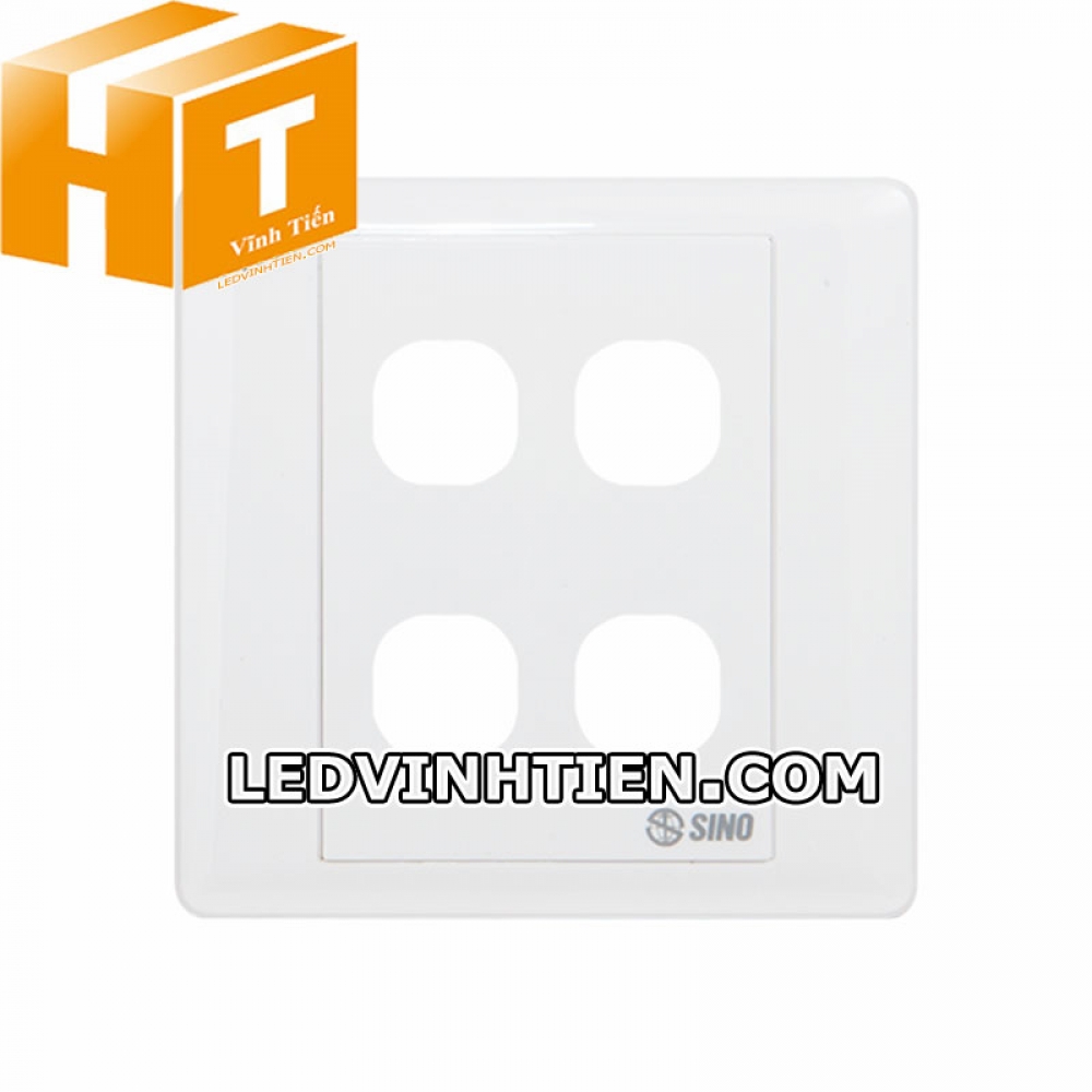Mặt công tắc 4 lỗ tròn S984/X Sino Vanlock