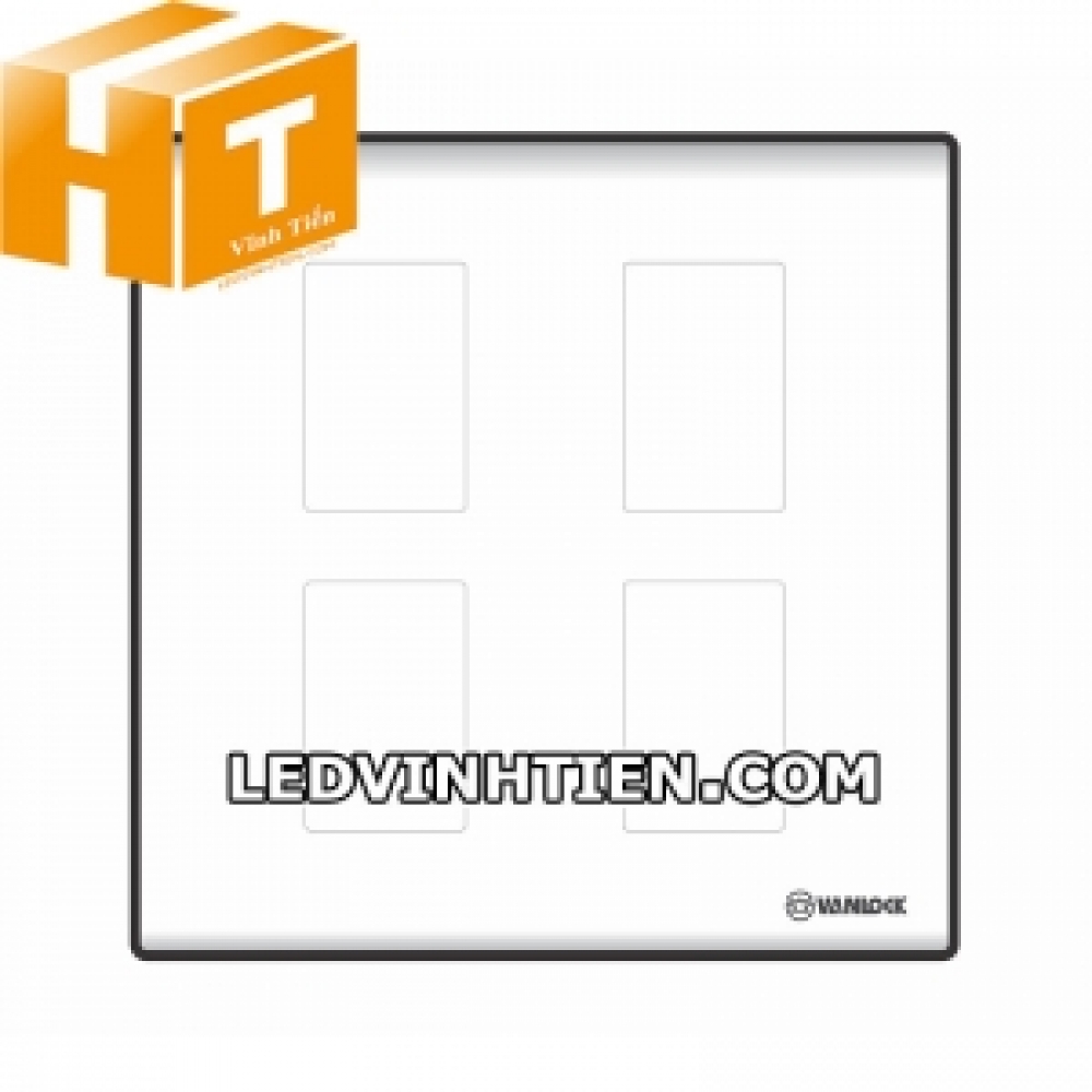 Mặt công tắc 4 lỗ S18CC4X / S18CC4XV Sino Vanlock