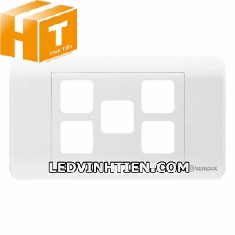 Mặt công tắc 5 lỗ tròn ZL5X Sino Vanlock