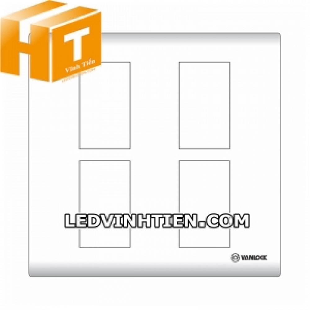 Mặt công tắc 4 lỗ S18C4X / S18C4XV Sino Vanlock