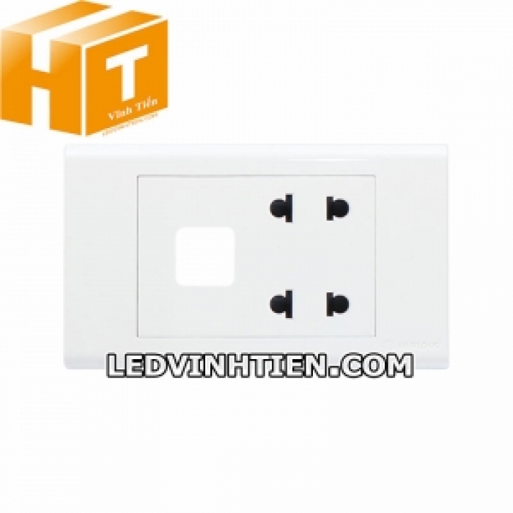 Ổ cắm đôi 2 chấu 1 lỗ S186U2X Sino Vanlock