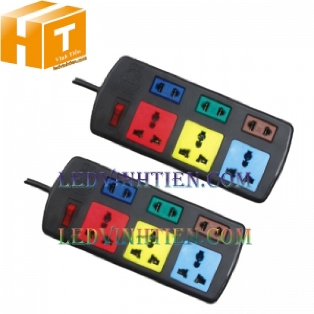 Ổ cắm đa năng LIOA 6 lổ 3D2S