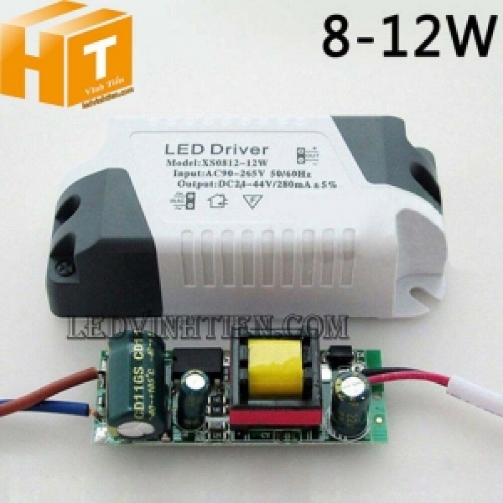 Tăng phô đèn âm trần 8-12w