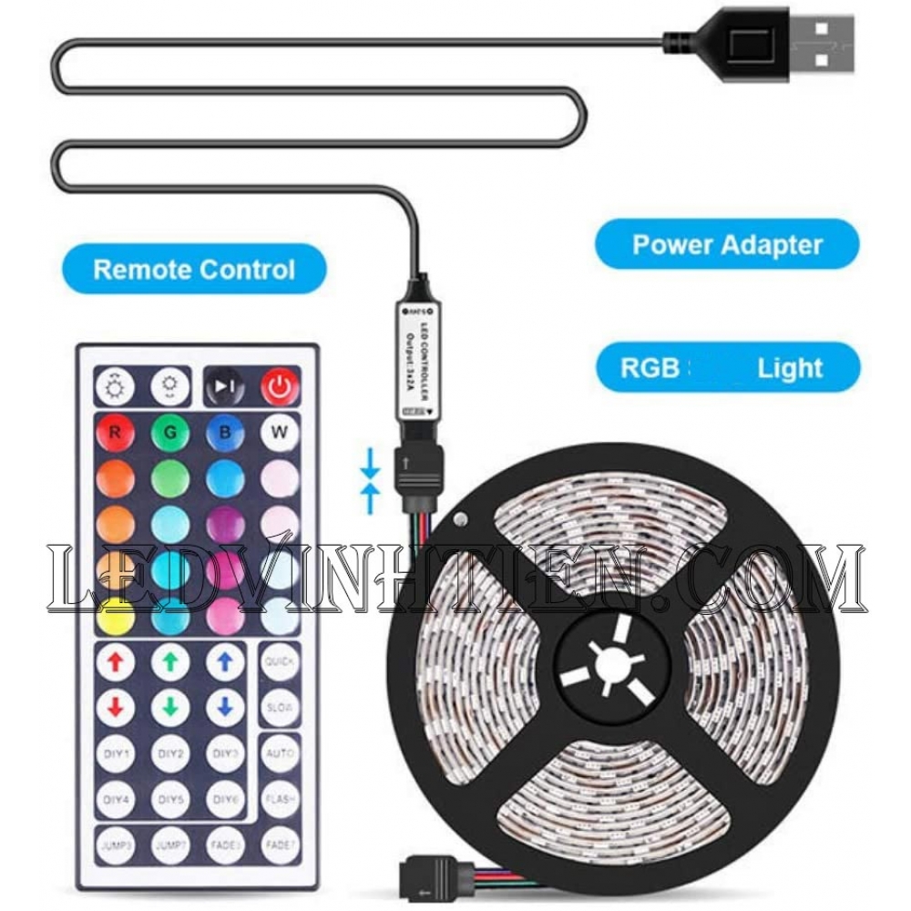 Bộ điều khiển cho 2 cuộn led dây 5V