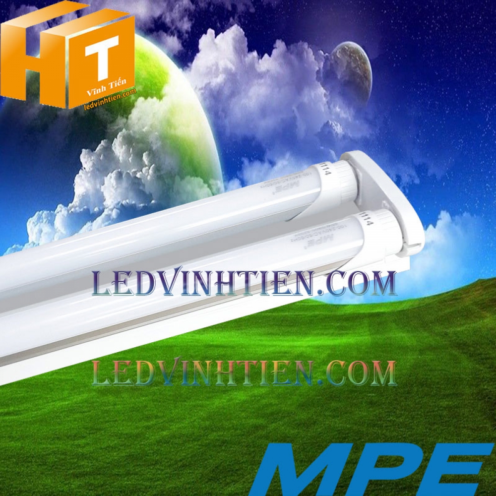 Bộ máng đèn đôi T8 MPE 1m2