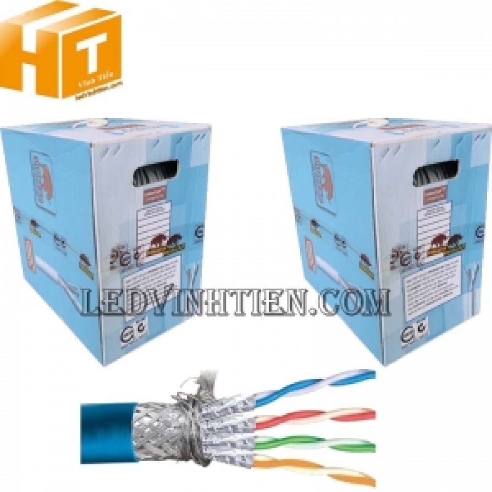 Cáp mạng VIVANCO CAT.6A S/FTP bọc giáp nhôm từng đôi
