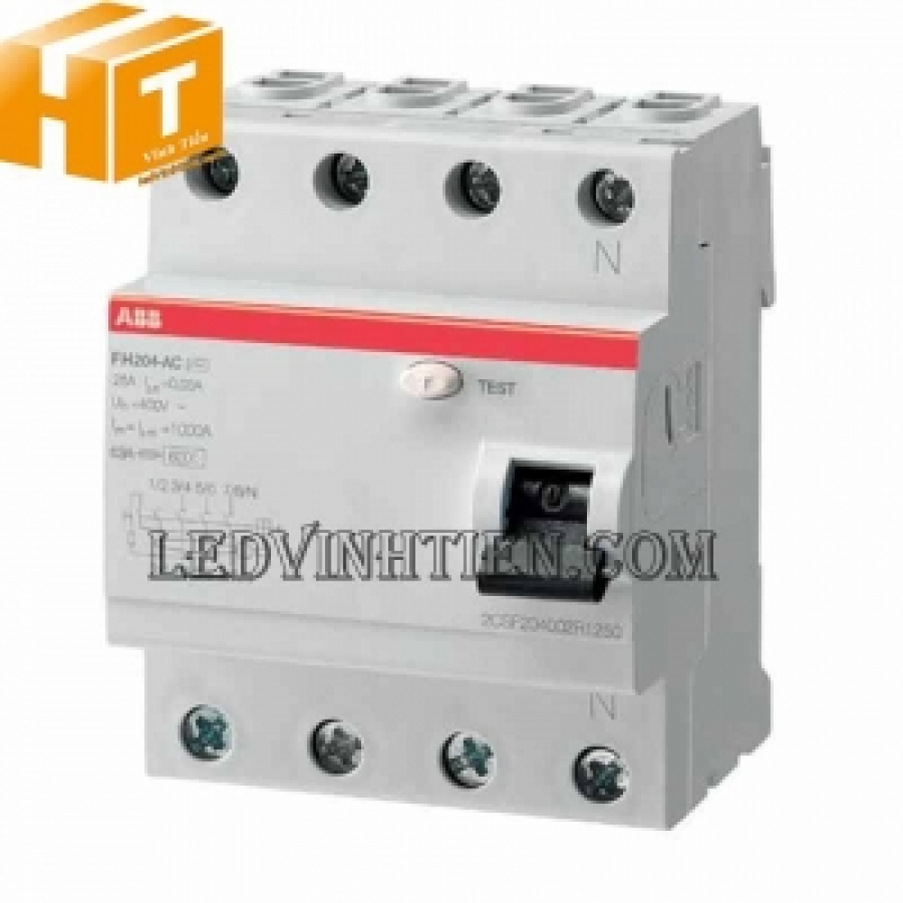 CB RCCB 4P 100A FH204 AC-100-0.1 ABB
