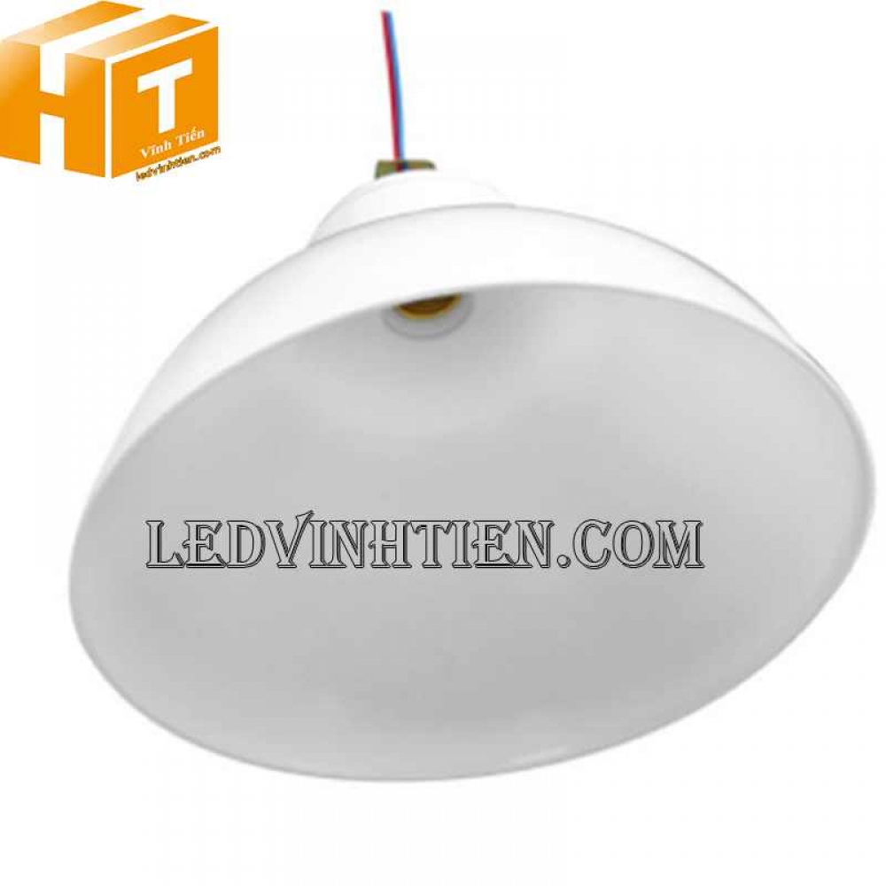 Chao đèn nhôm màu trắng sứ