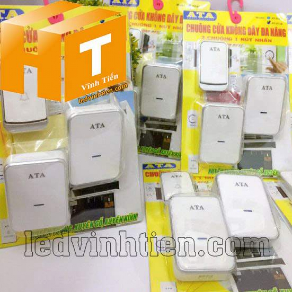 Chuông cửa không dây ATA AT-913A 1 nút 2 chuông