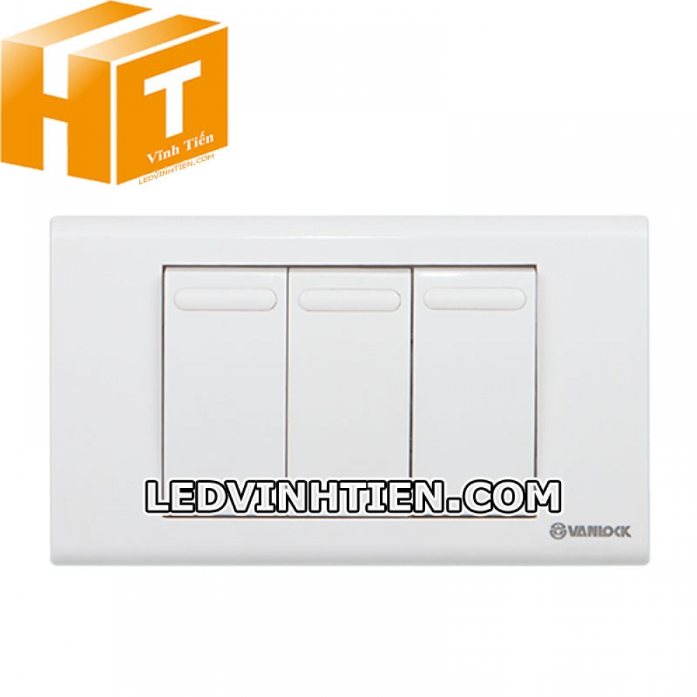 Công tắc 2 nút 1 chiều, 1 nút 2 chiều Sino Vanlock