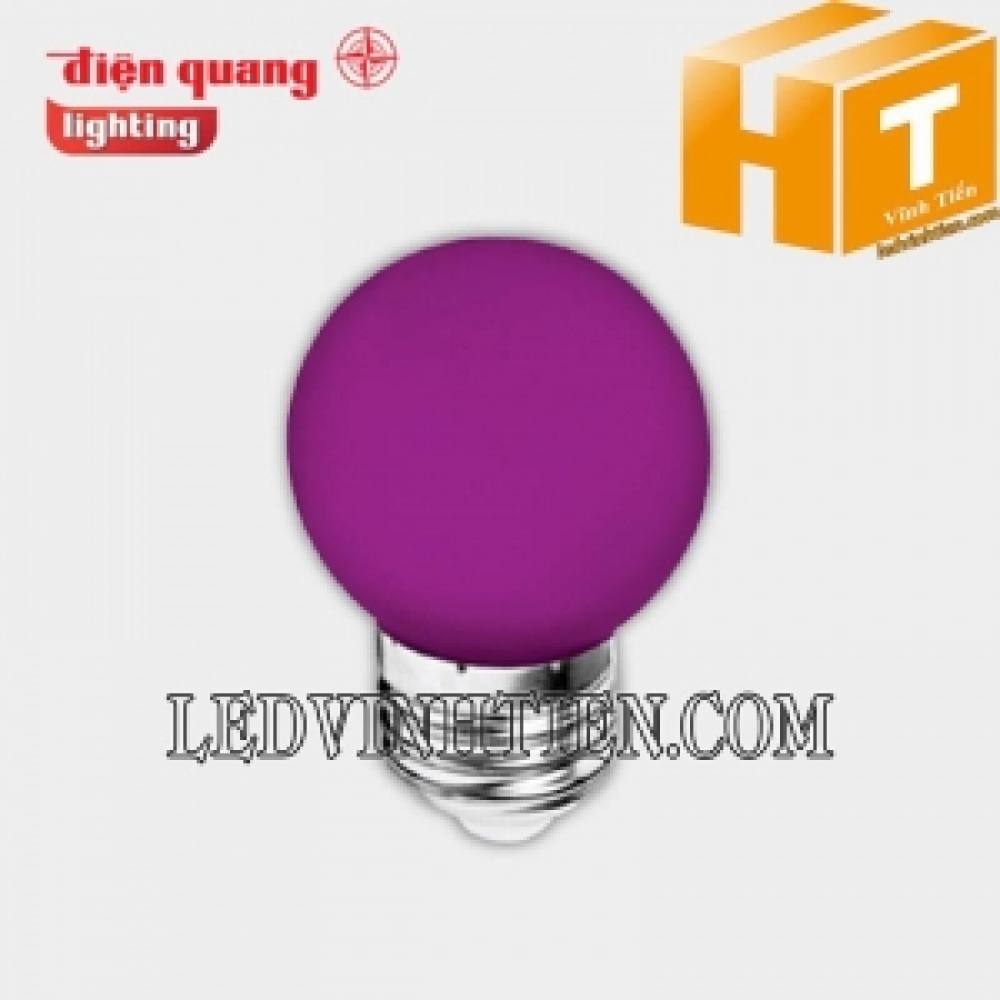 LED bulb màu tím LEDBU14G45 01V Điện Quang