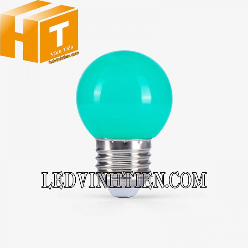 Đèn LED bulb tròn màu xanh lá A45G 1W Rạng Đông