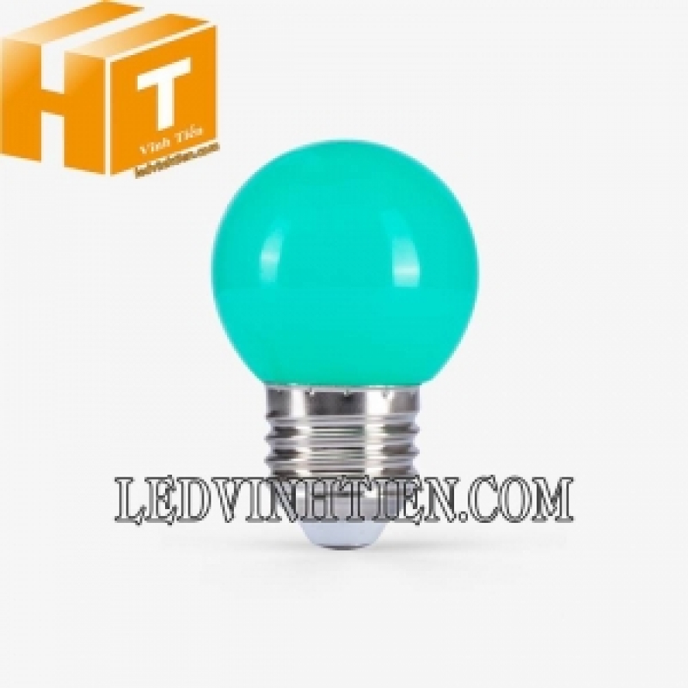 Đèn LED bulb tròn màu xanh lá A45G 1W Rạng Đông