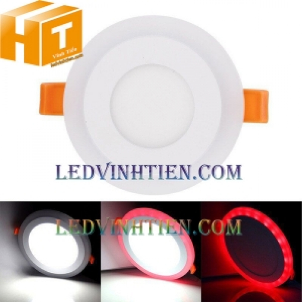 Đèn led âm trần tròn 3+3w 3 chế độ