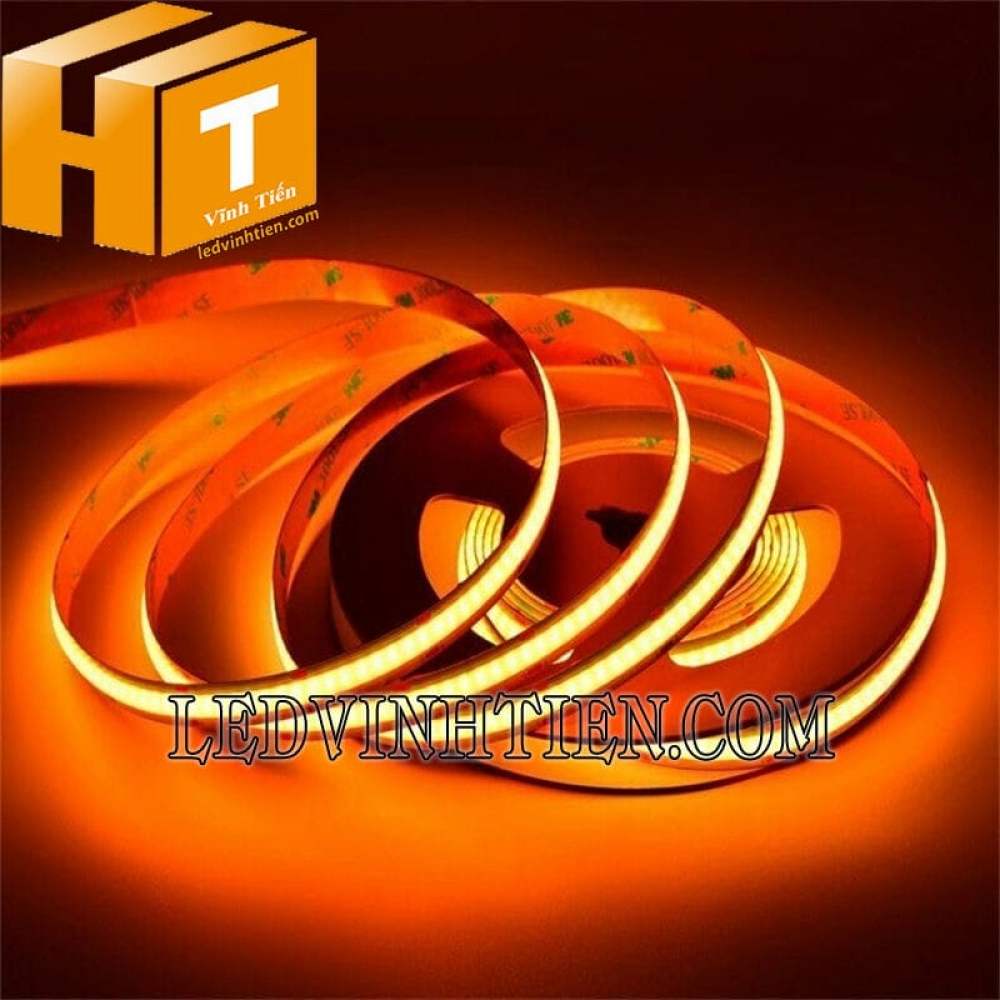 Đèn led dây COB 24V màu cam