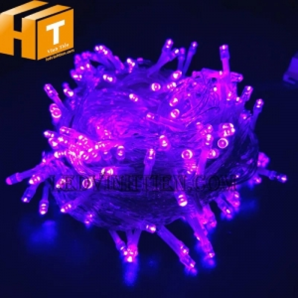 Dây đèn trang trí 8m màu tím