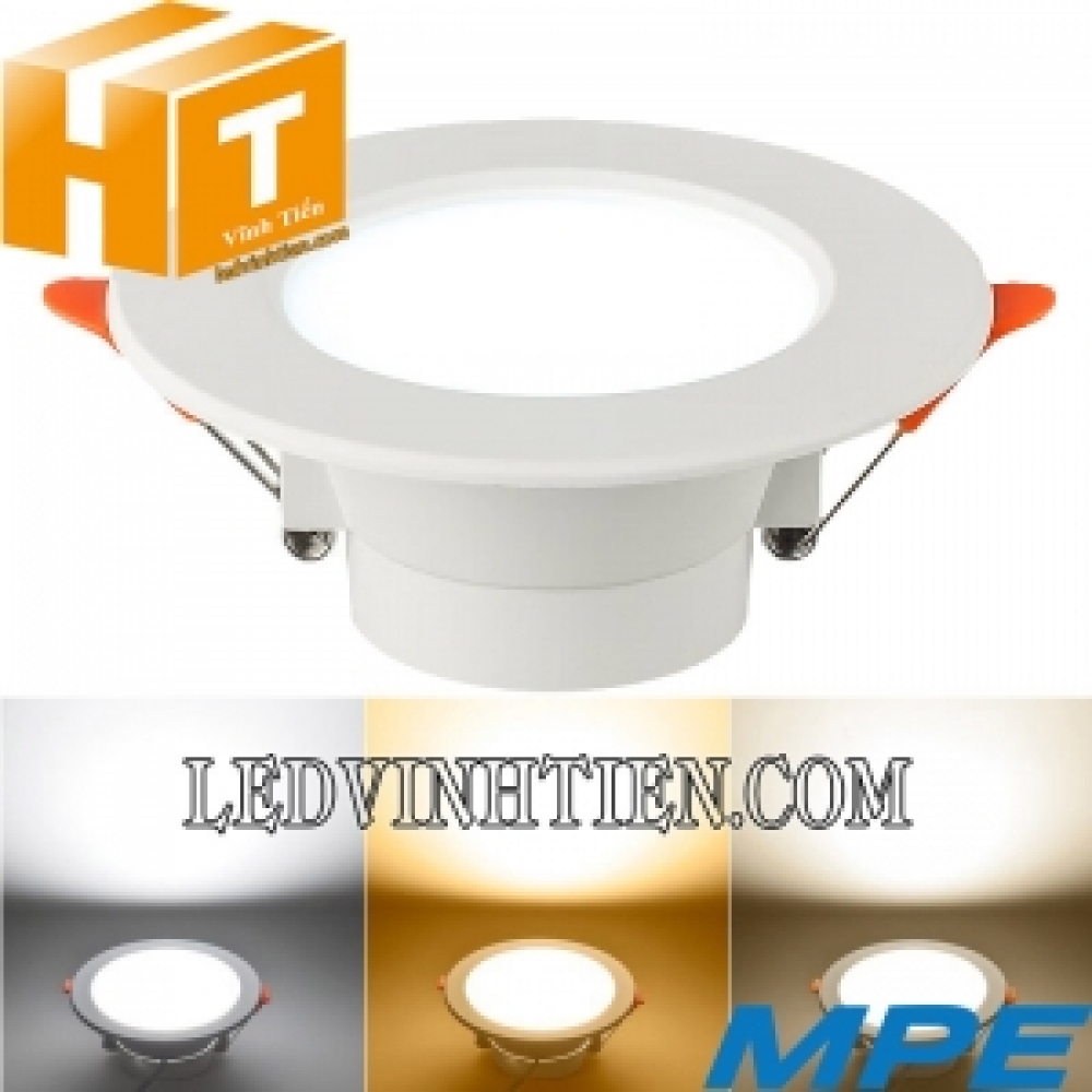 Đèn led downlight 3 màu DLC 9W MPE