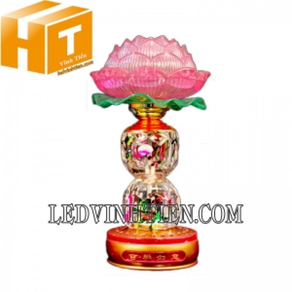 Đèn led hoa sen pha lê đổi màu