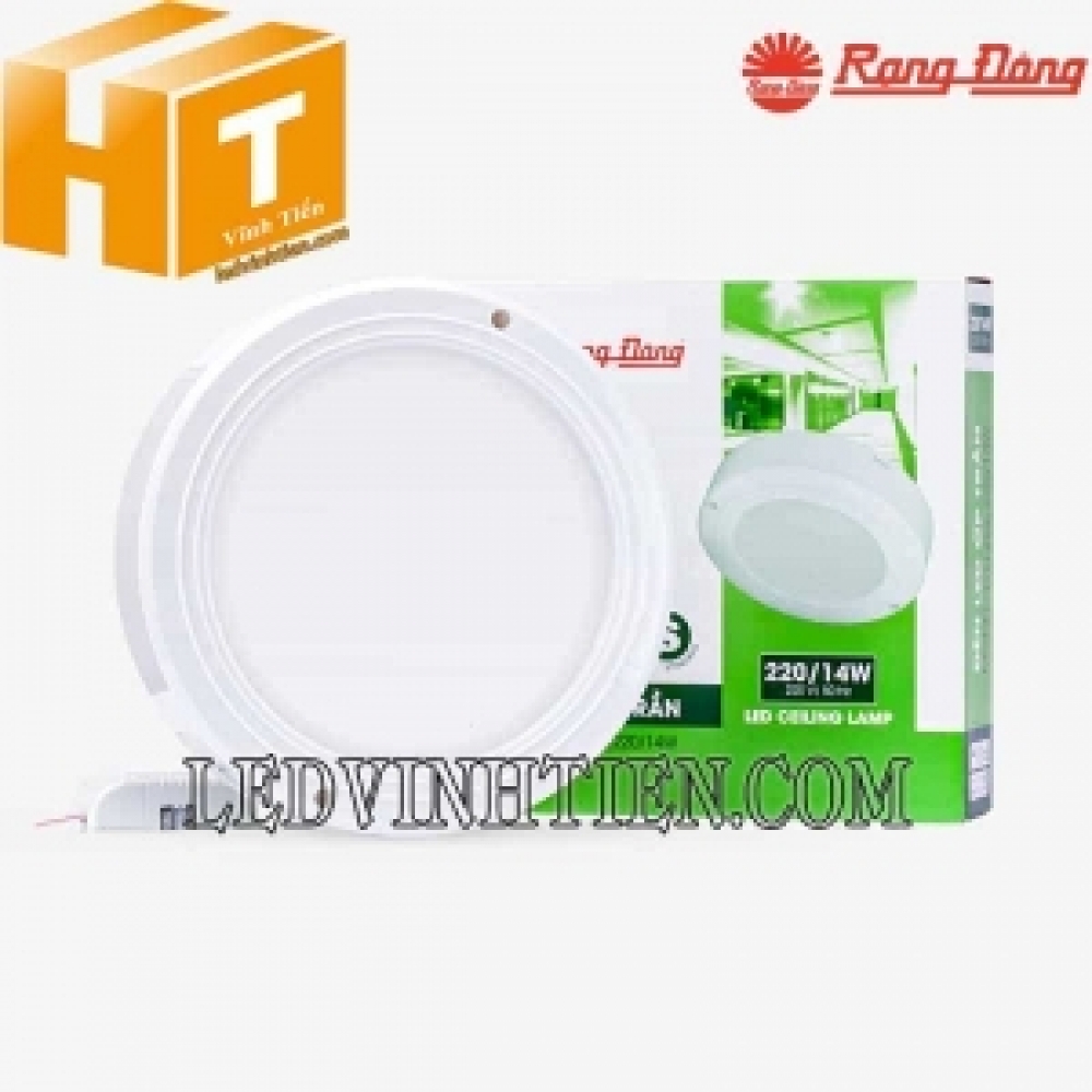 Đèn Led ốp trần tròn LN05 220/14W Rạng Đông