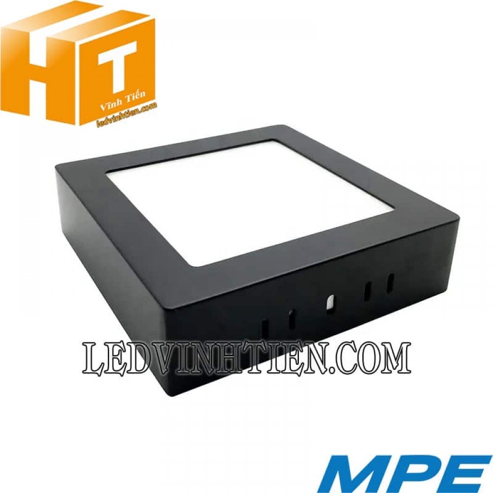 Đèn led panel vuông nổi viền đen 3 màu SSPLB-24W