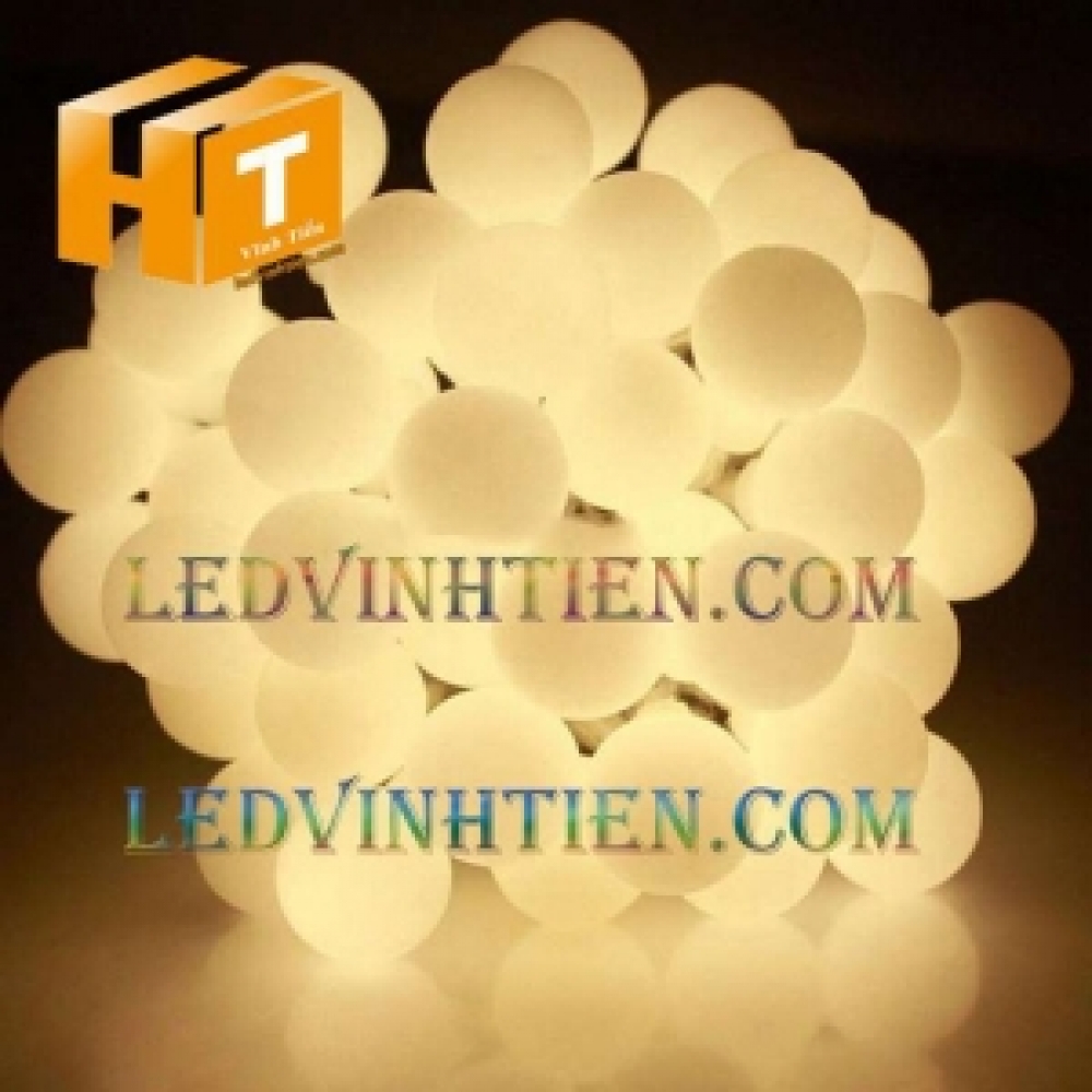 Đèn led bi cầu màu vàng