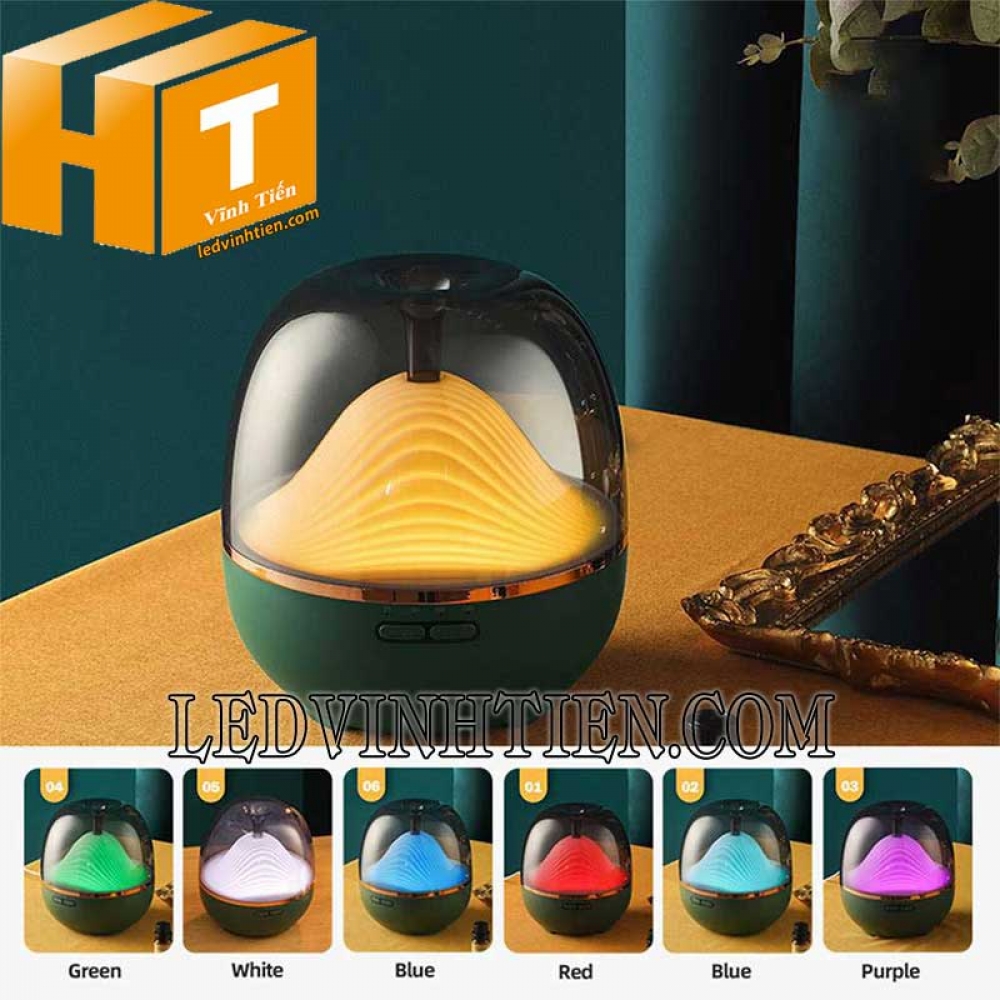 Đèn led xông tinh dầu đủ màu 600ml
