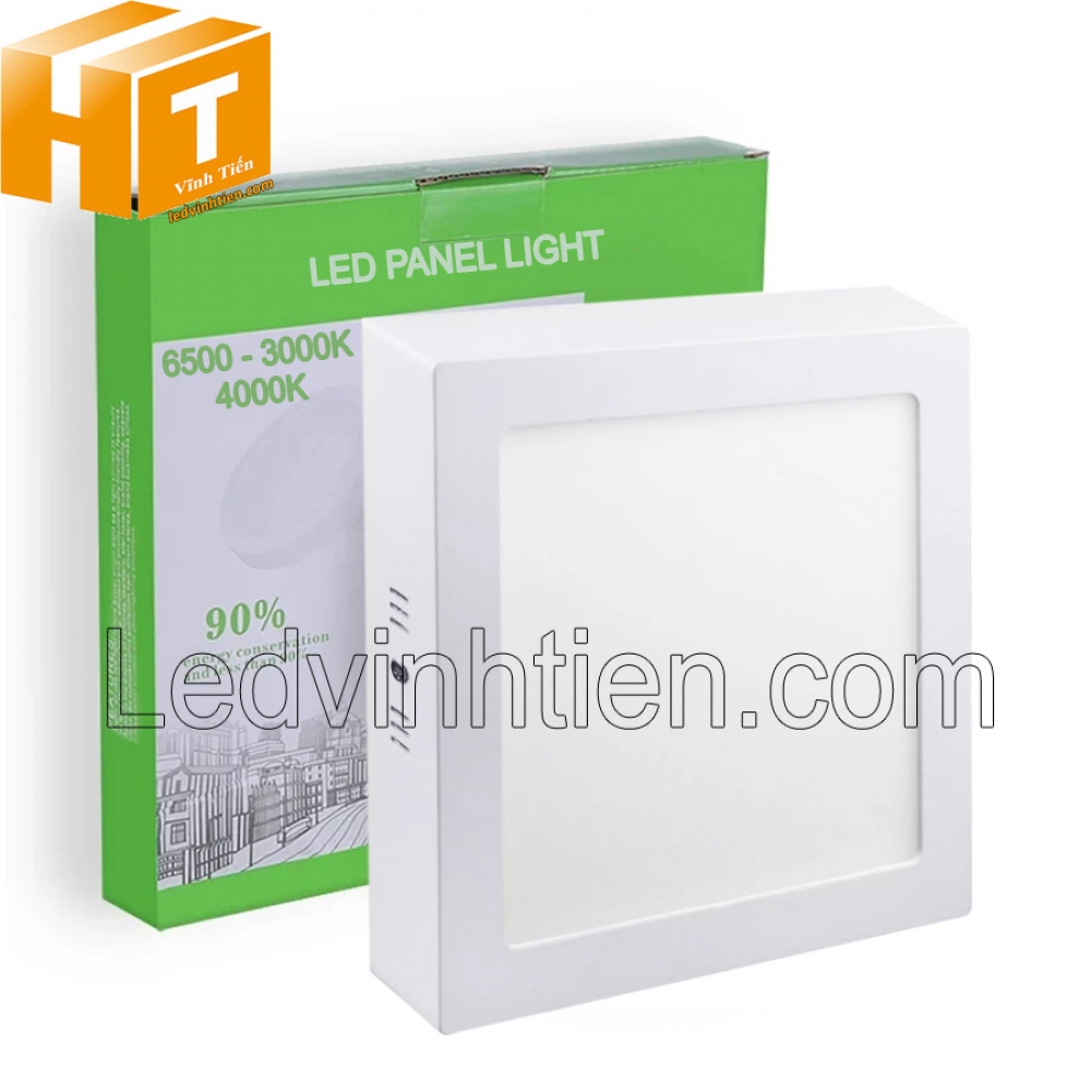 Đèn ốp nổi vuông 18w 3 màu