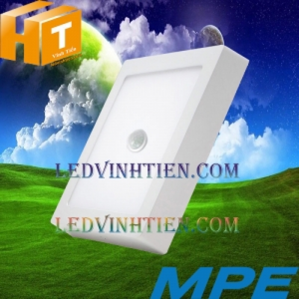 Đèn ốp nổi vuông 18w cảm biến chuyển động MPE