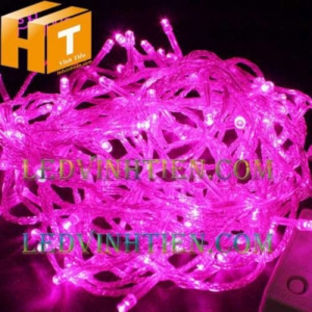 Đèn trang trí noel 5m màu hồng