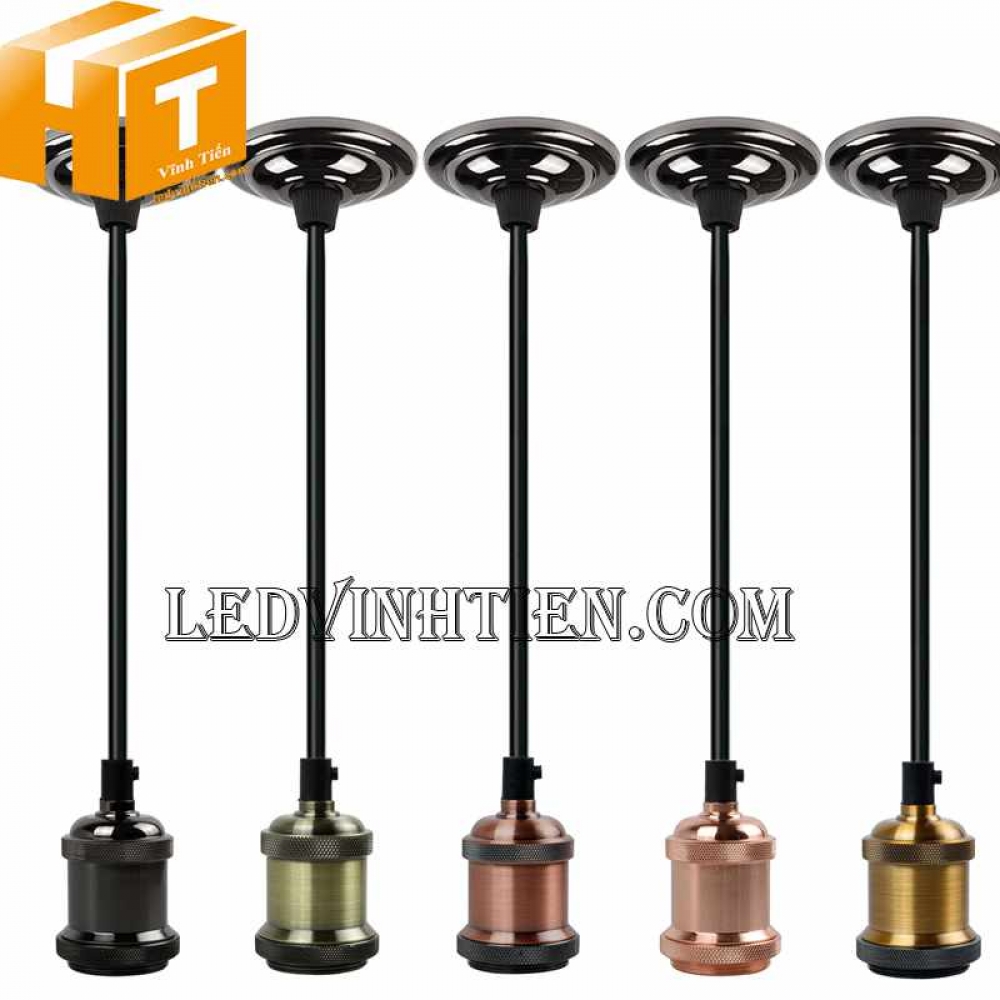 Đui đèn e27 si đồng