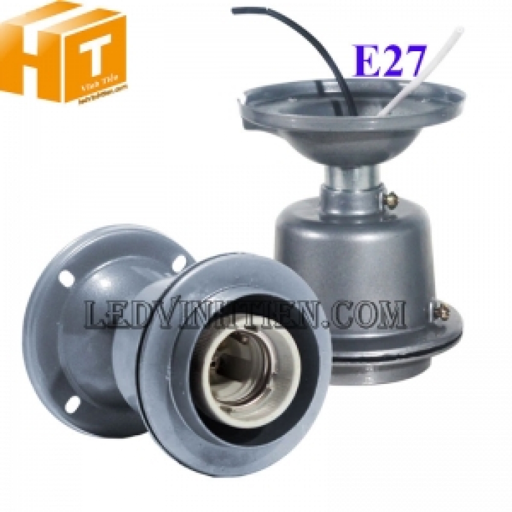 Đui đèn ly sứ E27 đế ngồi