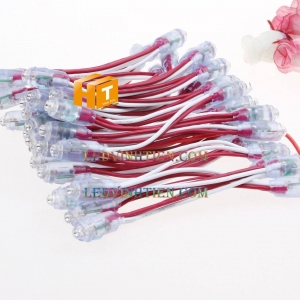 Led đúc F8 12V đầu trong màu đỏ