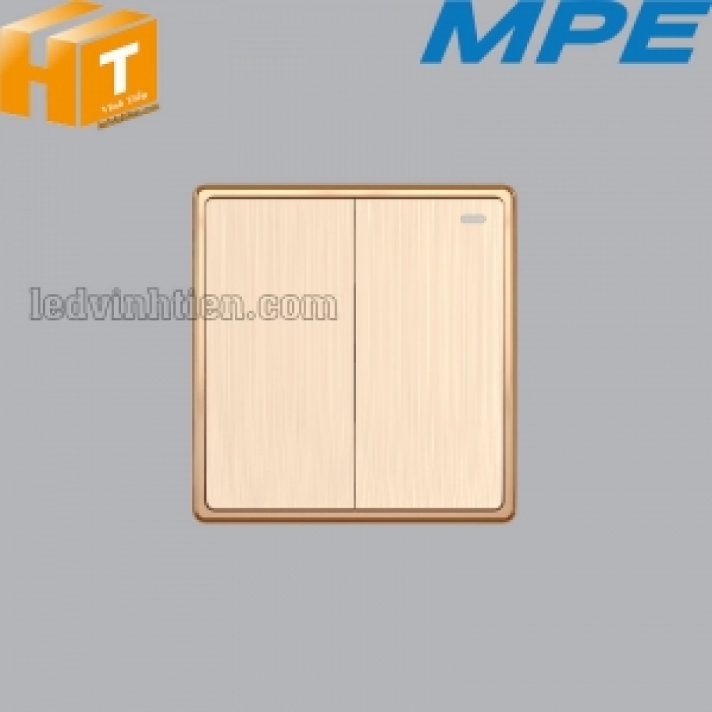 Mặt 2 công tắc 1 chiều 16A-250V S702