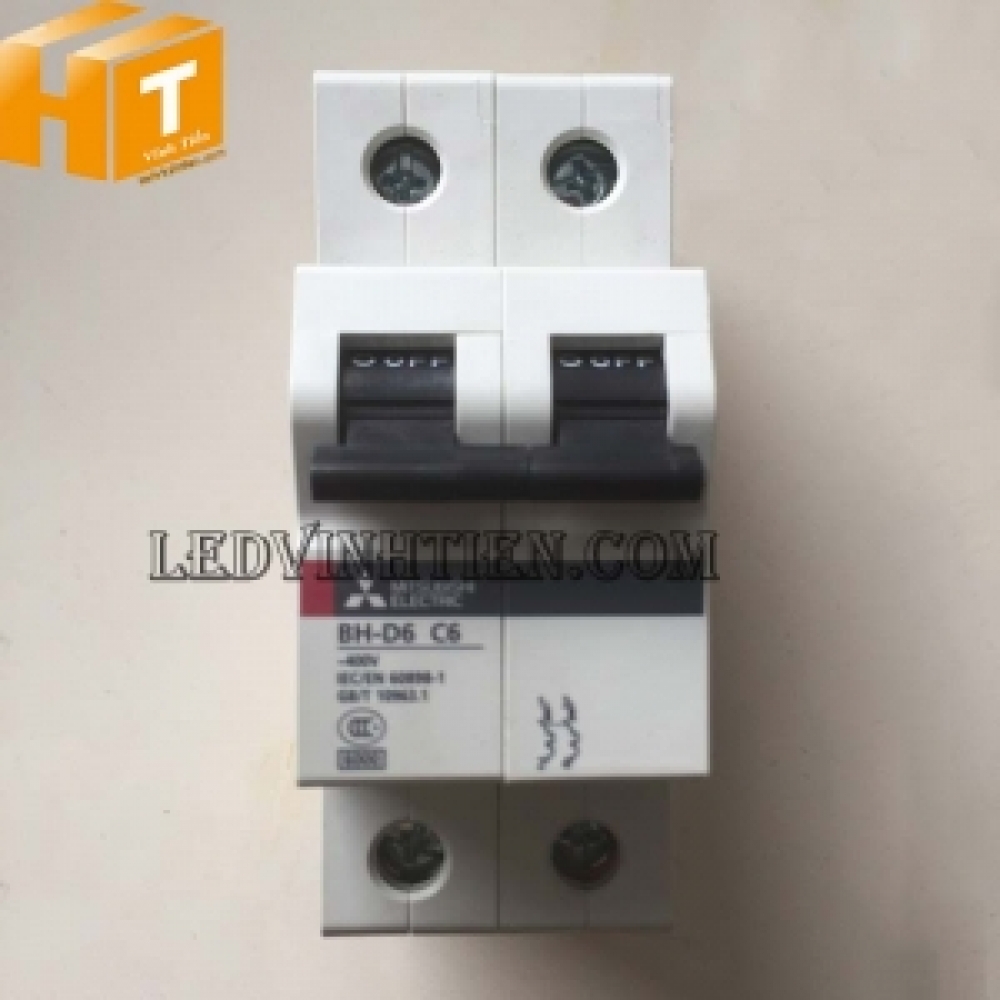 MCB 2P 4A D2P-004C6M Mitsubishi