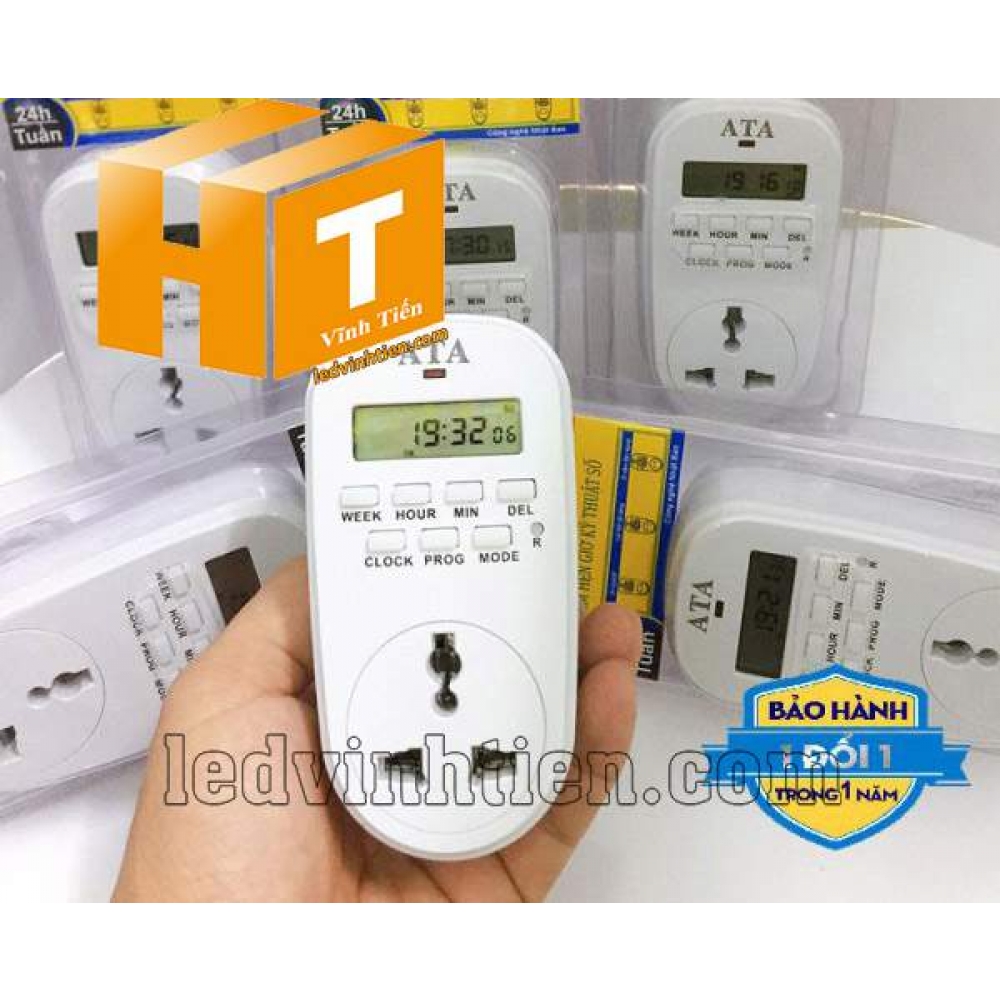 Ổ cắm điện hẹn giờ tự động ATA AT-20N