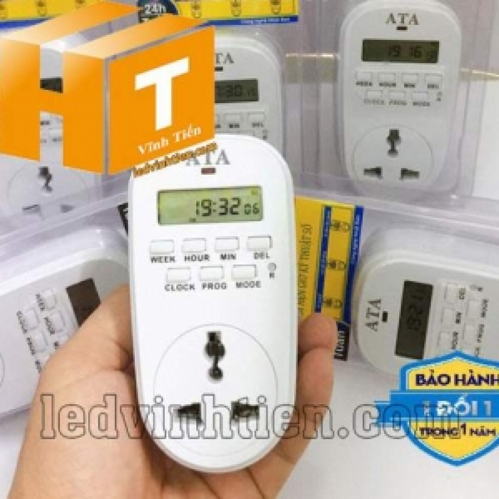 Ổ cắm điện hẹn giờ tự động ATA AT-20N