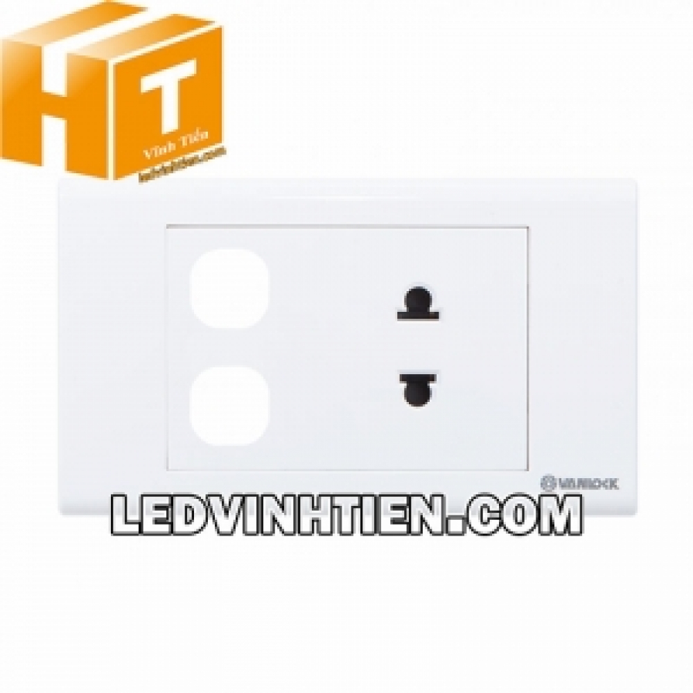 Ổ cắm đơn 2 chấu 2 lỗ S18UXX Sino Vanlock