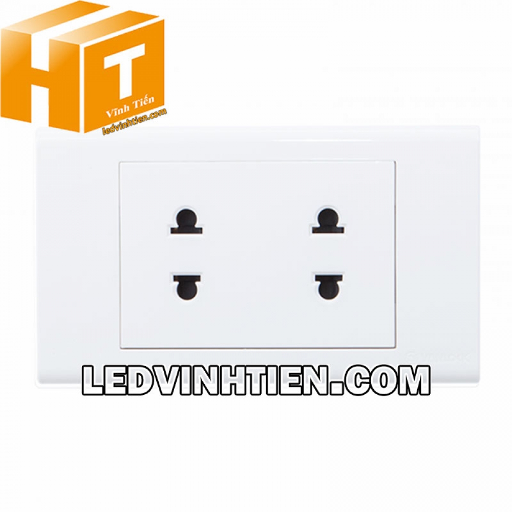 Ổ cắm kép 2 chấu S18U2 Sino Vanlock