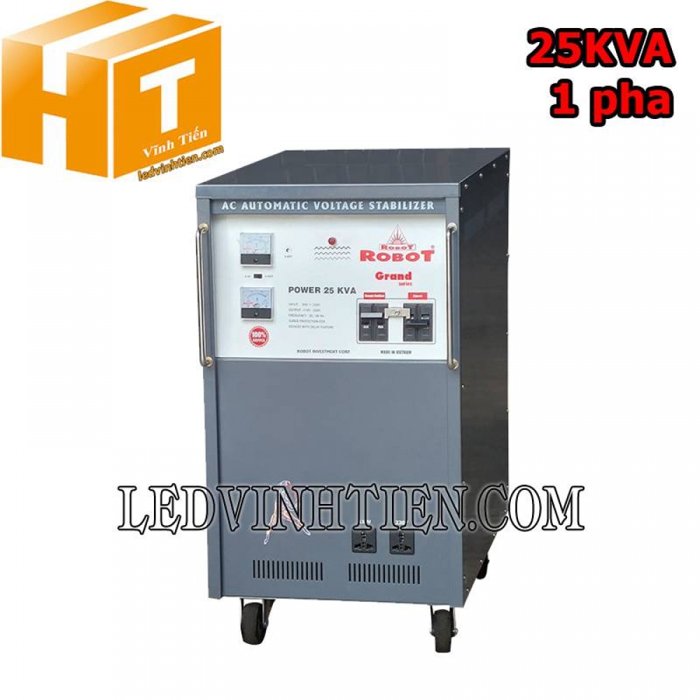 Ổn áp 1 pha 25KVA Robot Grand 90-250V