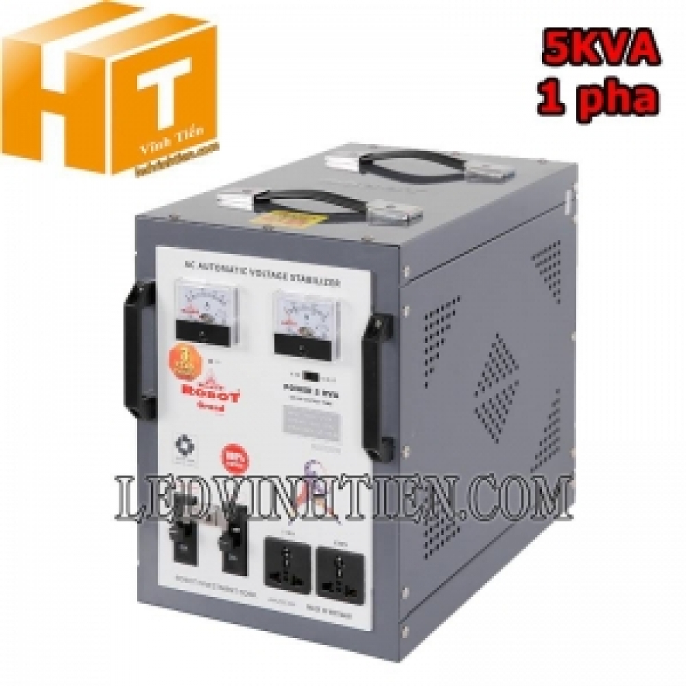 Ổn áp 1 pha 5KVA Robot Grand 140-250V