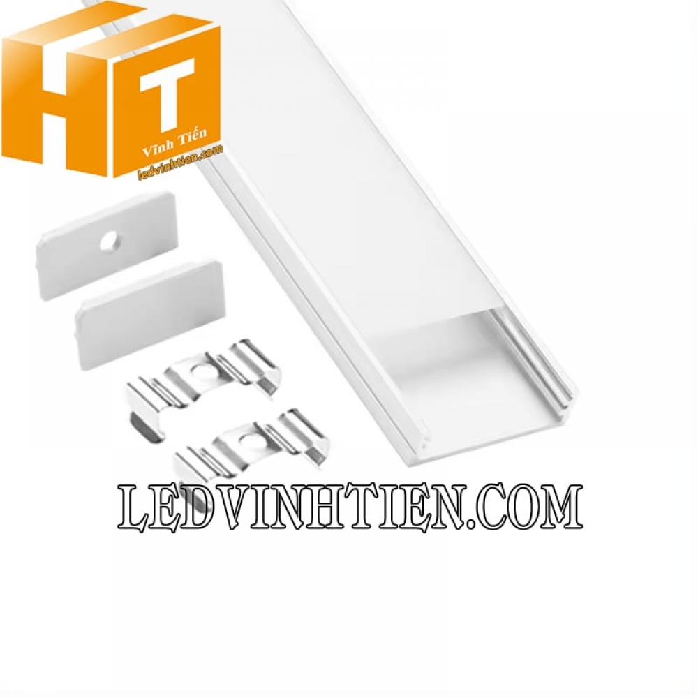 Thanh nhôm định hình U nổi 30x10mm