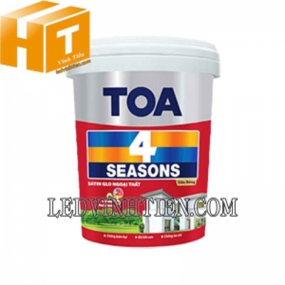 Thùng sơn nước ngoại thất Toa 4 Seasons Satin Glo