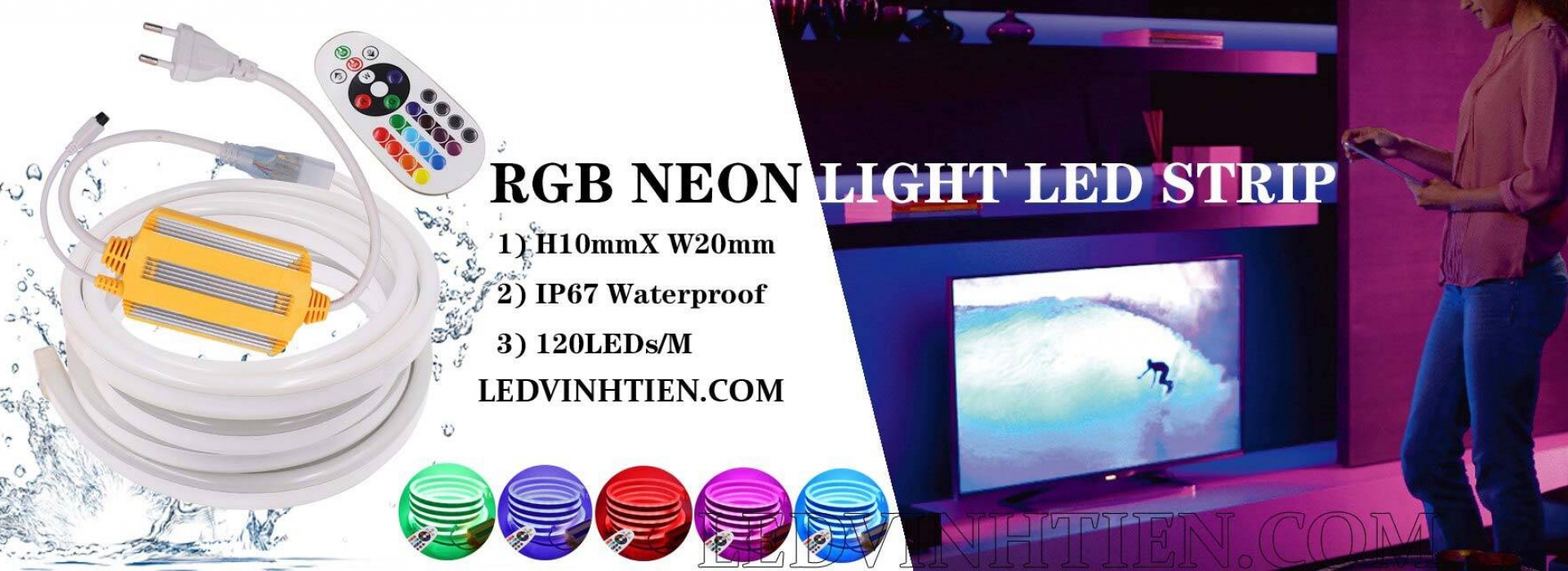 Đèn Led Neon 220V, 12V