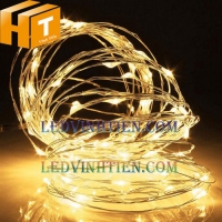 Đèn led dây cước dùng adapter màu vàng