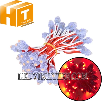 Led đúc f7 5V đầu trong màu đỏ