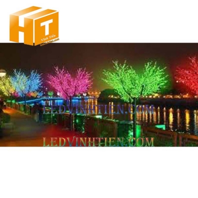 Cây hoa đèn led 1.5m màu đỏ